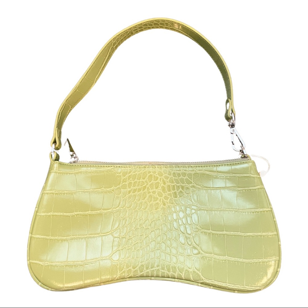 JW PEI Eva Shoulder Bag - Mint Green Croc